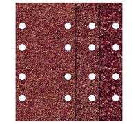 wolfcraft Easy-Fix Sanding Sheet Set for Wood/Metal, 93 x 185 mm, grain 40-120, 10 Pcs. I 1762000