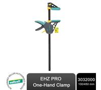 wolfcraft EHZ PRO One-Hand Clamp 100/450 mm - The professional one-hand clamp