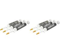 wolfcraft empty cartridges 310 ml, 3 pieces I 4044000 I For self-mixing joint sealants - resealable - Practical with sealing cap (Pack of 2)