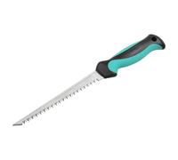 wolfcraft Hand Jigsaw for Plasterboard - Drywall Hand Saw with Plunge Cut Blade, Induction-Hardened Teeth & Ergonomic Soft-Grip Handle for Precise Cutouts - 4033000