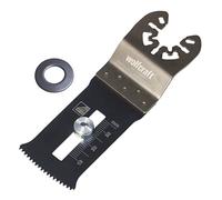 wolfcraft HCS Pushcut Saw Blade with Depth Stop for Wood, 35 mm | Plunge cut blade for laminate, parquet and timber. Precise control for mortise and tenon joints. 3836000