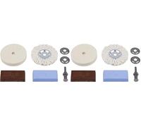 wolfcraft Hobby Polishing Set 5 Pcs. I 2178000 I The Practical All-in-one Set (Pack of 2)