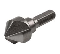 wolfcraft HSS Conical Countersink, Ø 16 mm, Hexagon Shank I 2581000 I For precise countersinking of drill holes for flush screw connections in metal and plastic