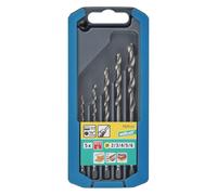 wolfcraft HSS Metal Drill Bit Set Ground 5 Pcs., Hexagon Shank I 7121000 I for