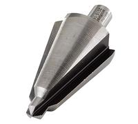 wolfcraft HSS Sheet Metal Cone Drill Bit, Ø 8-31 mm, Round Shank I 2519000 I For stepless drilling and deburring of metal and plastic