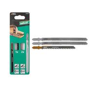 wolfcraft Jigsaw Blade Project Set for Demolition Work, 3 Pcs. - for Fast cuts Through Wood with Embedded Material and roof battens - 2359000