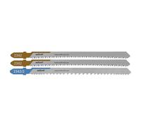 wolfcraft Jigsaw Blade Project Set for Kitchen Installation, 3 Pcs. - for cuts Through Coated Wood, as Well as Metal and Plastic Profiles - 2342000