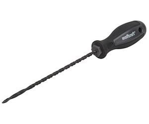 wolfcraft Keyhole Saw I 4031000 I for Small recesses and Free Forms in plasterboard - Drill tip for Easy Plunging into The plasterboard - Two-Component Handle