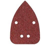 Wolfcraft (L) hojas de lijar adhesivas, corindón grano 80; perforadas PACK 10