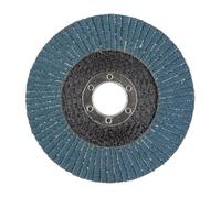 wolfcraft Lamellar Flap Disc for metal, zircon corundum, Ø 115 mm, grain 40 I 2029000