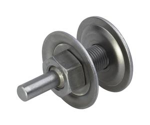 wolfcraft Mandrel for 13 mm Bore - Drill Chuck Sanding & Polishing Holder | Ensures true running for discs without shank. Includes washers, clamping nut, and round shank for easy mounting. 2117000