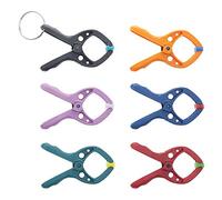wolfcraft MINI 20 Spring Clamp Set I 3420000 I 6 MINI 20 Spring Clamps with Key Ring