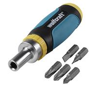 wolfcraft Miniature Hand Screwdriver with Ratchet Function I 1237000 I for Fast screwing and unscrewing Without Having to Change Grip