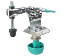 wolfcraft Mobile Quick Clamp - Rapid Workpiece Clamping - 150 kg Pressure | Steel One-Hand Clamp for 20 mm Bore Holes, 0-38 mm Clamping Width, 25-65 mm Clearance, Aluminium Adapter. 6893000