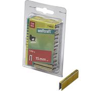 wolfcraft Narrow Back Staple, Type 055 I 7166000 I Ideal for Fastening Fabric, Textiles and Thin Strips of Wood