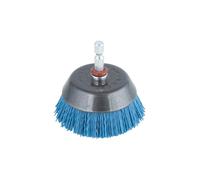 wolfcraft Nylon Wire Cup Brush Soft Polishing Wheel for Wood & Metal