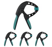 wolfcraft PRO 40 Spring Clamp - 3626000 - for Effortless use - Ideal for DIY and Model-Building Projects - Clamping Width: 40 mm (Pack of 4)