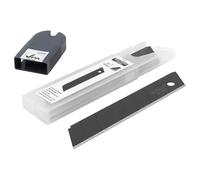 wolfcraft PRO Sharp Snap-Off Blades, 25 mm - 5 Black, Extra-Sharp Blades for snap-Off Blade Knives - 4209000