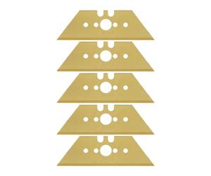 wolfcraft Professional Trapezium Blade, TiN-Coated I 4173000 I 5 Replacement Blades