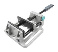 wolfcraft Quick-Action Vice 100 mm - Drill Stand Clamp with V-Slots