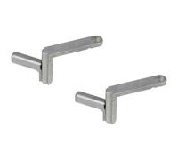 wolfcraft 2 Quick Clamps I 6176000 I for Quickly Fastening workpieces on All Tables with 20 mm Holes