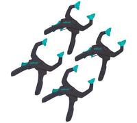 wolfcraft Ratchet Clamp Set for Hobby and Trade Use, 4 Pcs. I 8625000 I for Strong Clamping Applications with 40 or 60 mm Clamping Width