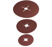 wolfcraft Fibre Sanding Disc Set 20 Pcs., for Metal I 2476000