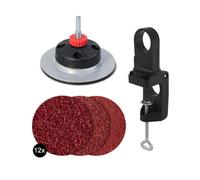 wolfcraft Stationary Sanding Set to Use Drill as Sander, 14 Pcs