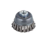 wolfcraft Steel Wire Cup Brush, twisted, Ø 75 mm I 2125000