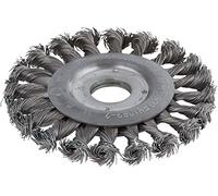 wolfcraft Steel Wire Wheel Brush, Ø 115 mm Twisted Angle Grinder Brush