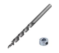 wolfcraft Step Drill Bit Set for Undercover Jig, HSS Drill & Depth Stop