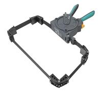 wolfcraft Strap Clamp - Ratchet Frame Clamp for Frames and Woodworking | One-hand operation with self-retracting belt and 4 elastic jaws for securing rectangular workpieces. 3681000