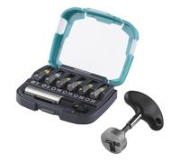 wolfcraft T-Handle Screwdriver Set with 10 Bits for Hooks and Eyebolts