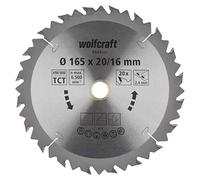 wolfcraft TC Circular Hand Saw Blade, brown series I 6644000 I Fast, rough cuts