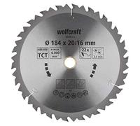 wolfcraft TC Circular Hand Saw Blade, brown series I 6646000 I Fast, rough cuts