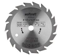 wolfcraft TC Circular Hand Saw Blade, Green Series I 6355000 I Fast, Medium-coarse cuts