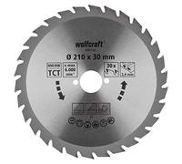 wolfcraft TC Circular Hand Saw Blade, Green Series I 6381000 I Fast, Medium-coarse cuts