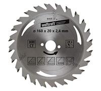 wolfcraft TC Circular Hand Saw Blade, Silver Series I 6468000 I Easy, Fast cuts