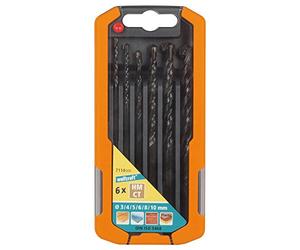 wolfcraft TC Universal Drill Bit Set 6 Pcs. I 7114000 I for Drilling into Wood, Stone, Metal and Plastic