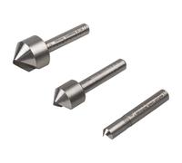 wolfcraft Tool Steel Countersink Set 3 Pcs., Round Shank I 2504000