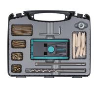 Wolfcraft Undercover Jig Set 55 Piece Pocket Hole Jig Kit For Invisible Fastening, Cabinet Assembly And Woodworking Joinery