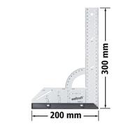 Wolfcraft Universal Angle And Try Square 300mm Measuring, Marking And Layout Tool For Carpentry And Joinery Work