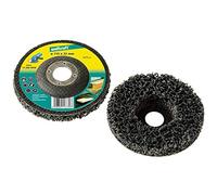 wolfcraft Universal Cleaning Disc for Angle Grinders, Ø 125 mm | Nylon carrier with silicium-carbide grain for aggressive de-rusting and high removal performance on smooth metal. 1672000
