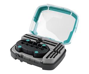 wolfcraft Universal Drill Set with Drilling Aid 6 Pcs. I 1000000 I The Practical Entry-Level Set for Drilling Vertical Holes
