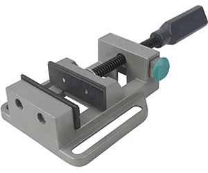 wolfcraft Universal vice - Clamping Force 200 kg, jaw Width 70 mm, Clamping Width 60 mm - with Quick Adjustment - Horizontal and Vertical V-Grooves for Clamping Round Material - 4920000
