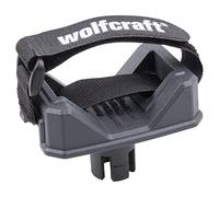 wolfcraft Vacuum Hose Holder - Suction Attachment for 20 mm Bore Holes | Adjustable hook-and-loop strap for hoses with 30-60 mm diameter, ideal for MASTER series workbenches. 6891000