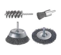Wolfcraft Wire Brush Set for Drills 4-pieces