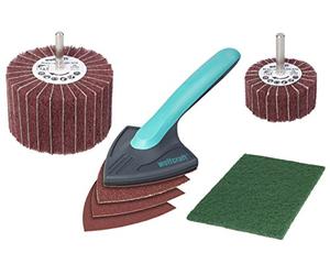 wolfcraft Woodworking Set, 7 Pcs. I 5642000 I The All-in-one Set for Renovation of Wood Outdoors