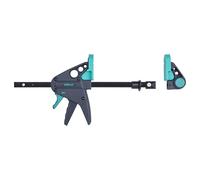wolfcraft Work Table Clamp PRO 65-150-W for 20 mm Bore Holes, 120 mm