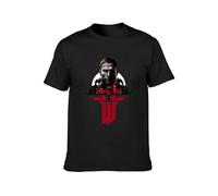 Wolfenstein Returns Poster Men's T-Shirt Unisex Cotton Print Tee T-Shirt Black L
